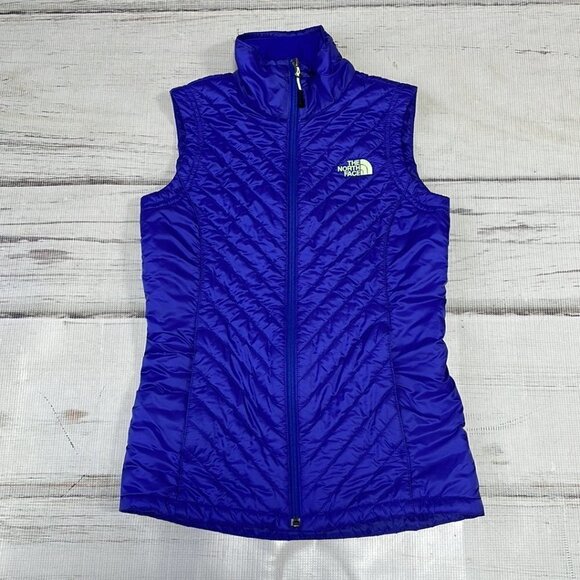 The North Face Lightweight Puffer Vest Blue Pockets Size X Small XS - Picture 9 of 17